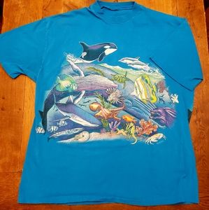 Vintage 90s double sided tee shirt CANTU SAYS